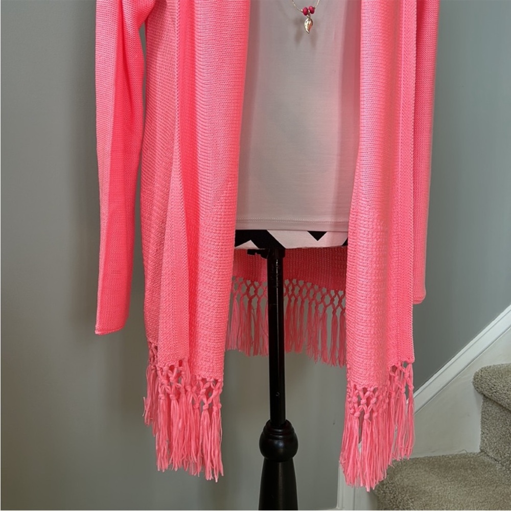 Lilly Pulitzer Tatum Cardigan in Lilly’s Coral - Picture 4 of 8
